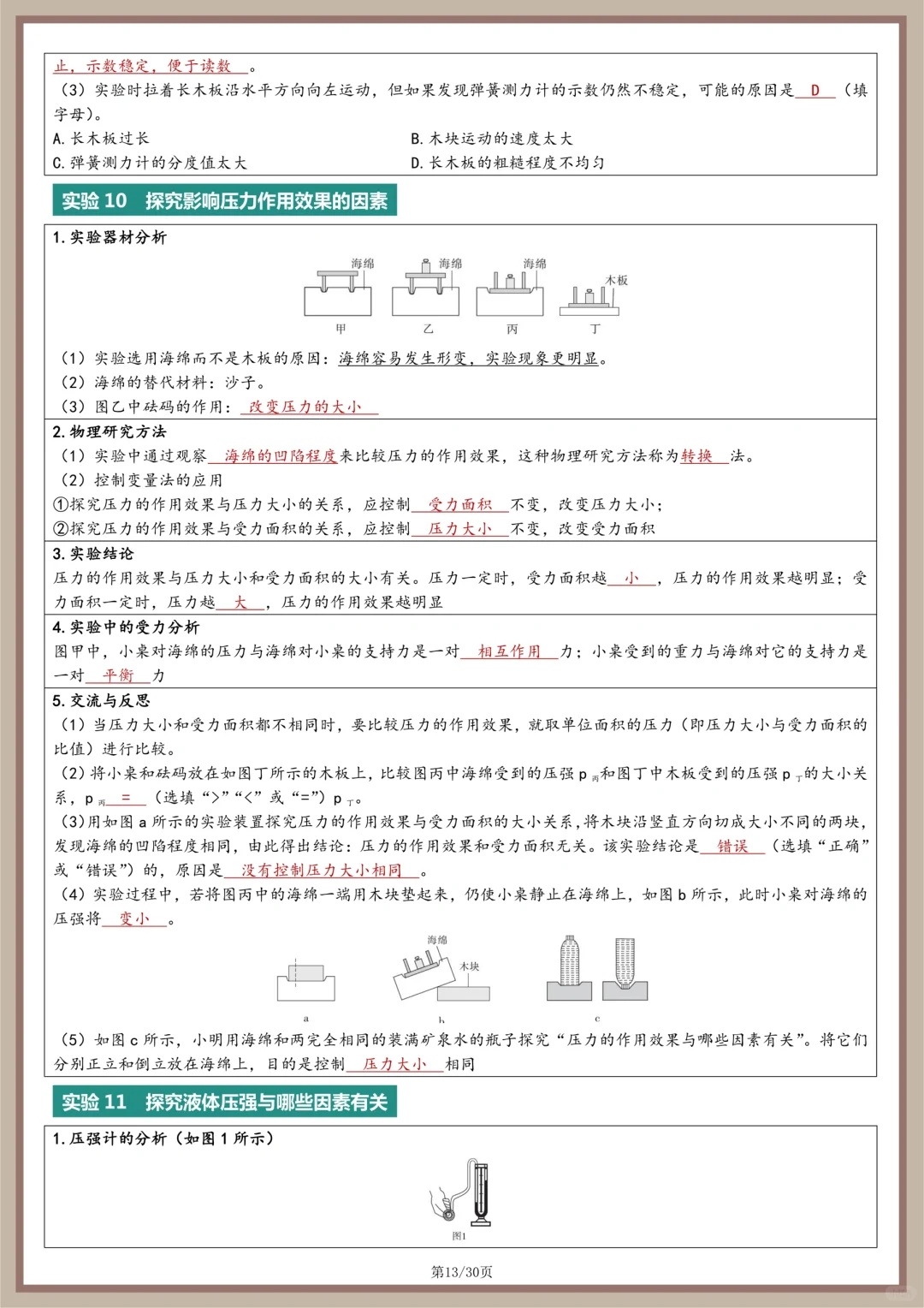 初三物理——中考必考实验总结！-第1张图片-四季读书网