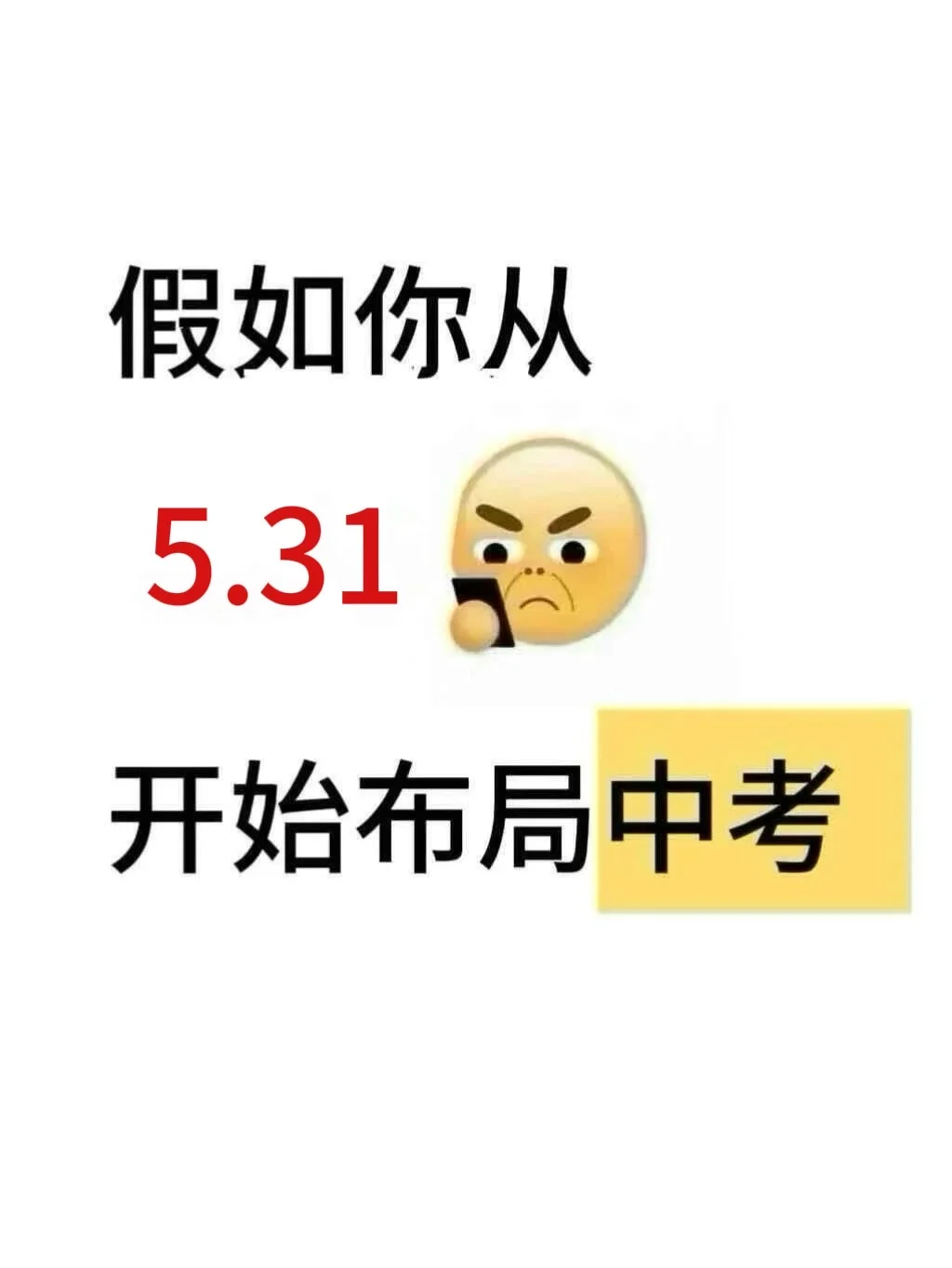 假如你从5.31开始布局中考-第2张图片-四季读书网