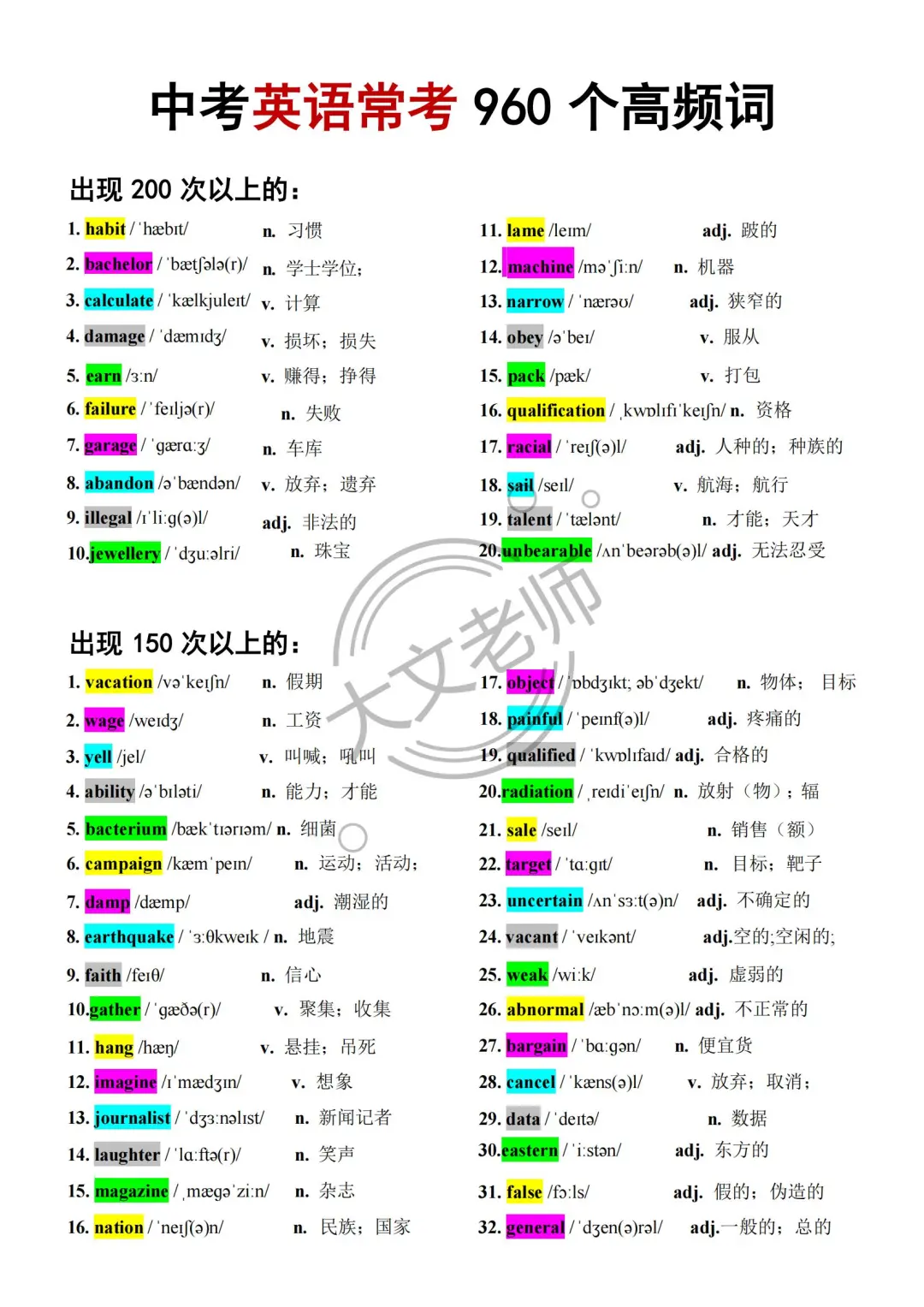 巨累，但中考最后15天极限上重高（学渣版）-第6张图片-四季读书网
