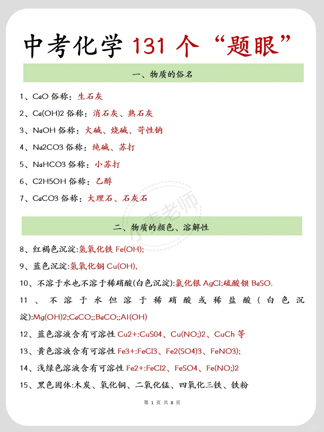 25中考就考这些❗️三天背完你就是黑马❗️-第18张图片-四季读书网
