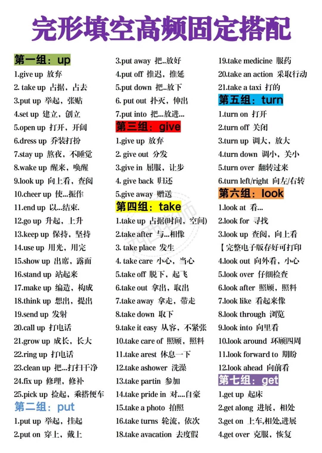 25中考就考这些❗️三天背完你就是黑马❗️-第5张图片-四季读书网