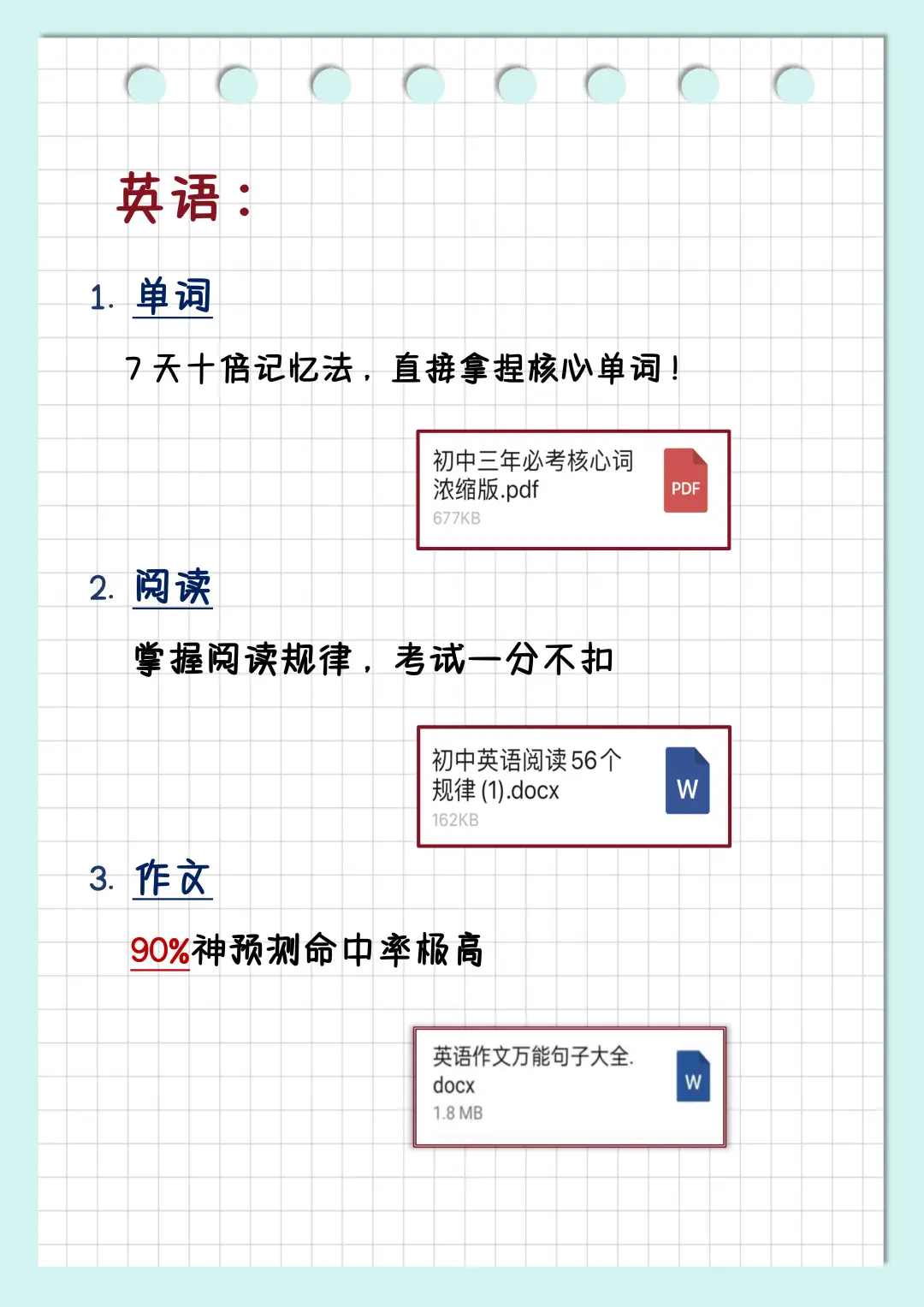 初三玩命12天逆袭上重高！！-第6张图片-四季读书网
