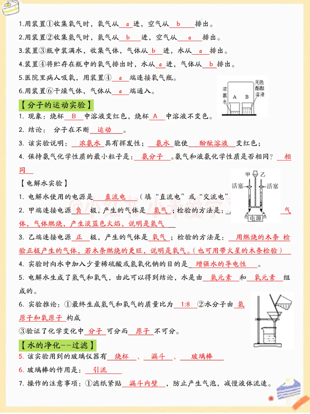 中考化学22个必考实验考点✅(含挖空版) 第5张 中考化学22个必考实验考点✅(含挖空版) 第5张