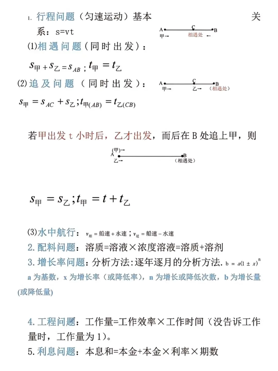 初中数学公式大全，考试必备！💯 第4张