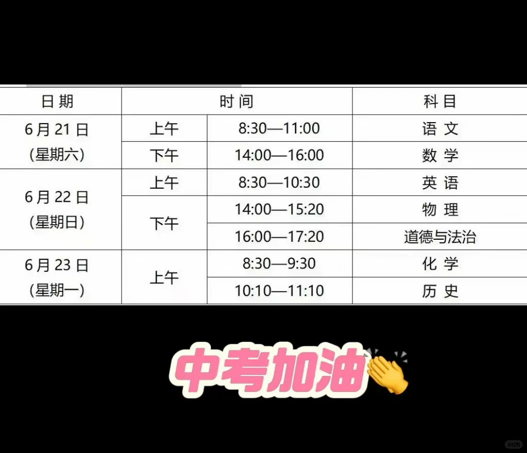 陕西省中考时间及各地市分值 第3张