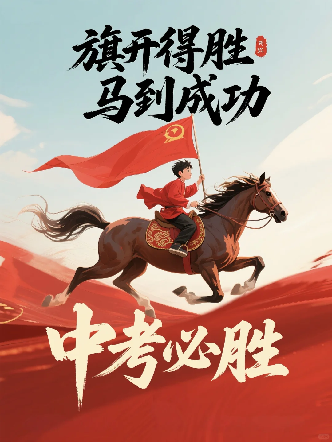中考加油：锦鲤附体 金榜题名 马到成功-第6张图片-四季读书网