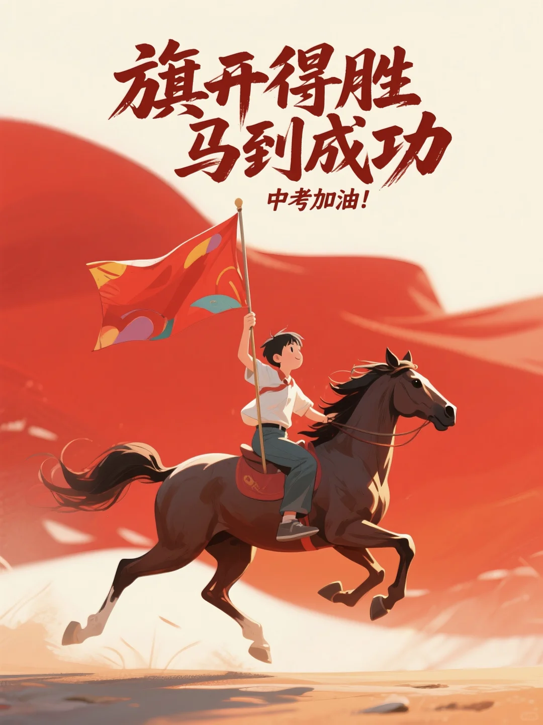 中考加油：锦鲤附体 金榜题名 马到成功-第10张图片-四季读书网