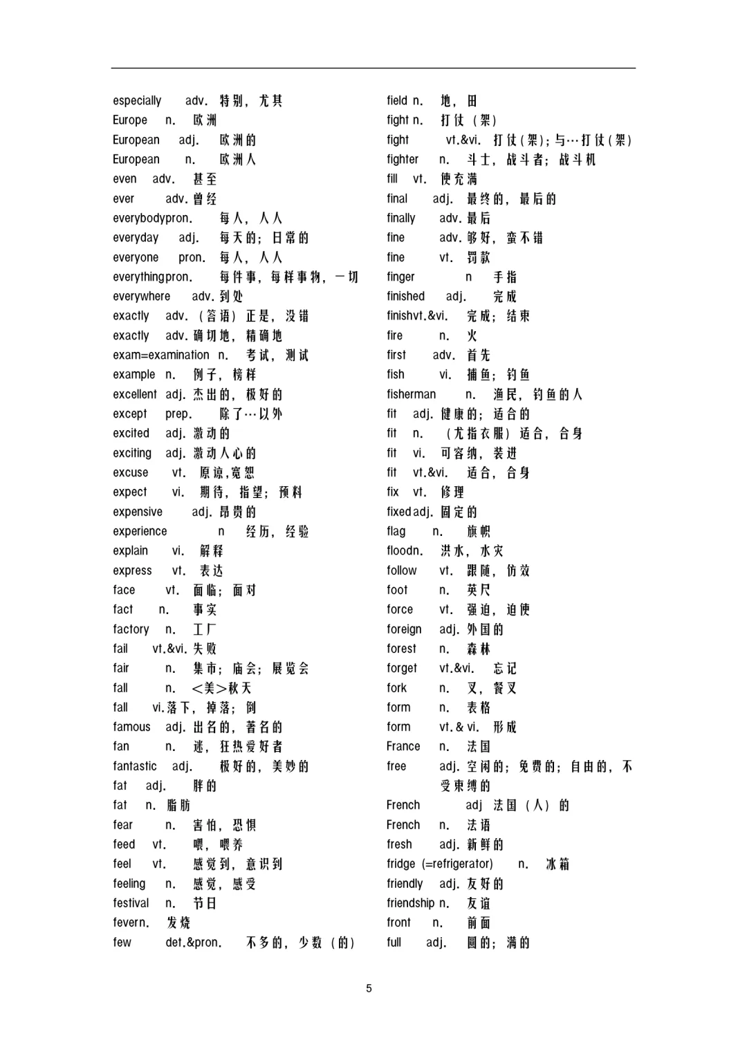 中学英语词汇表四会单词(中考英语1600词)-第7张图片-四季读书网 中学英语词汇表四会单词(中考英语1600词)-第7张图片-四季读书网