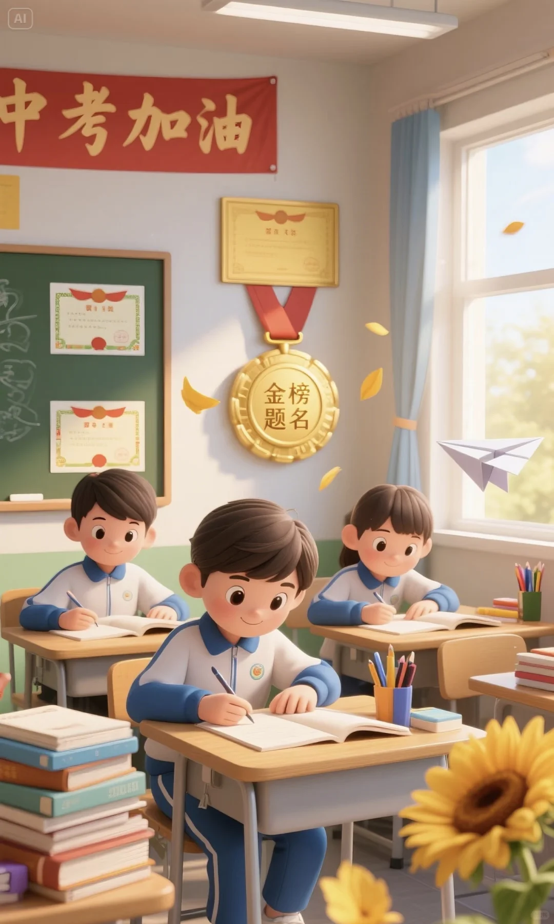 中考|金榜题名|旗开得胜|前程似锦|祝福语录-第1张图片-四季读书网