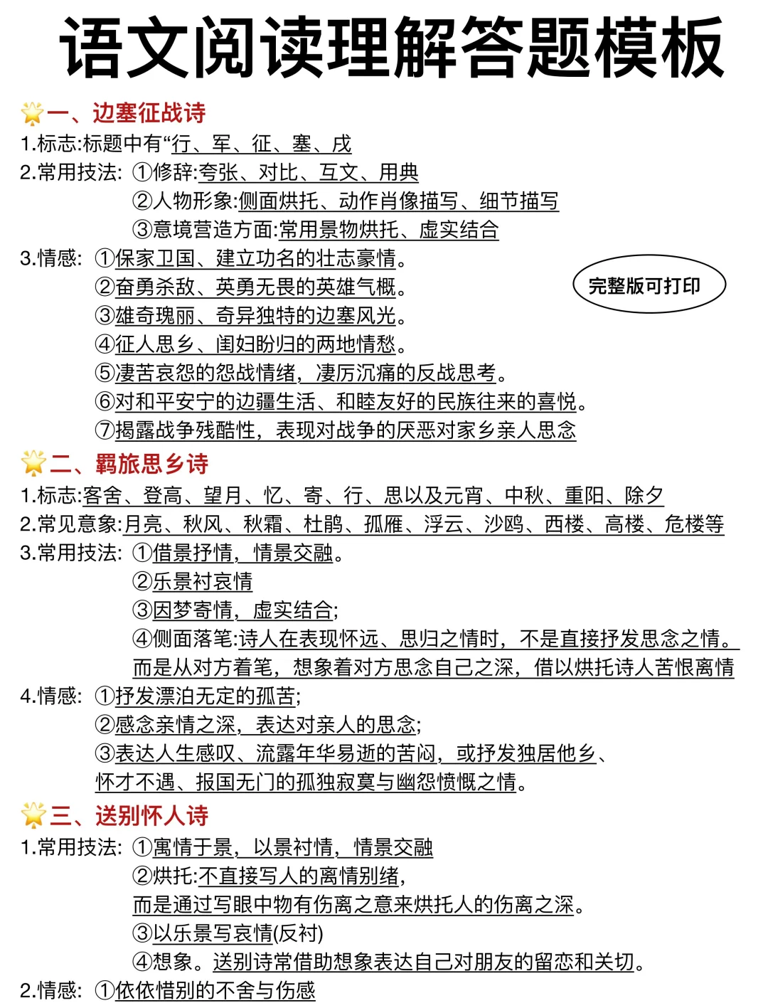 25中考就考这些❗️考前三天急救还来得及❗-第1张图片-四季读书网