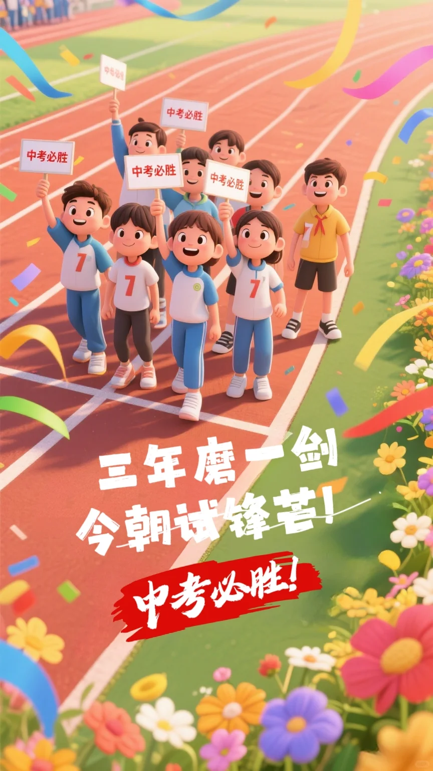 🏃‍♀️中考必胜 | 青春冲刺，我们顶峰-第2张图片-四季读书网
