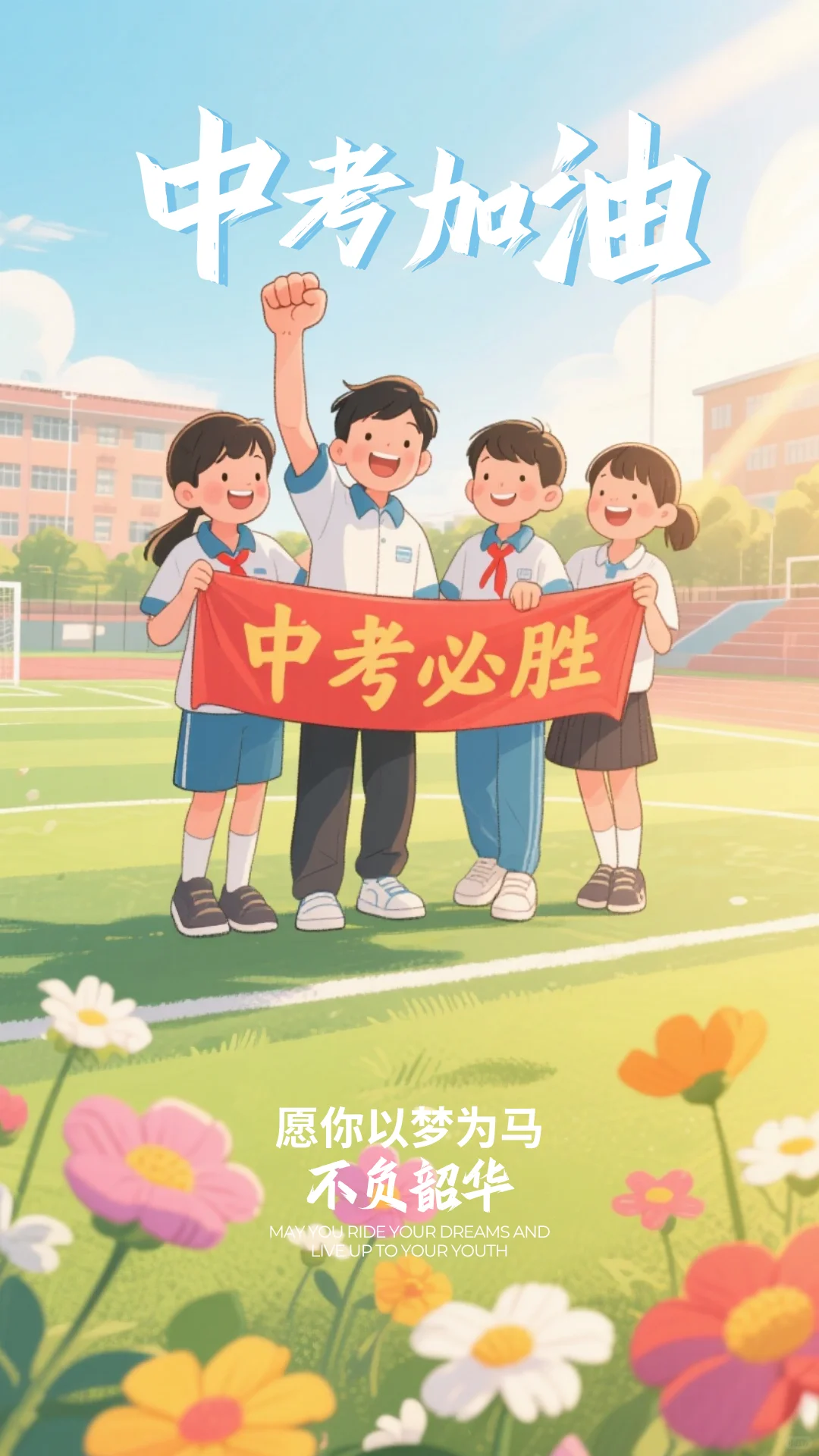 中考加油 | 愿你如夏至骄阳，奔赴璀璨远方-第4张图片-四季读书网