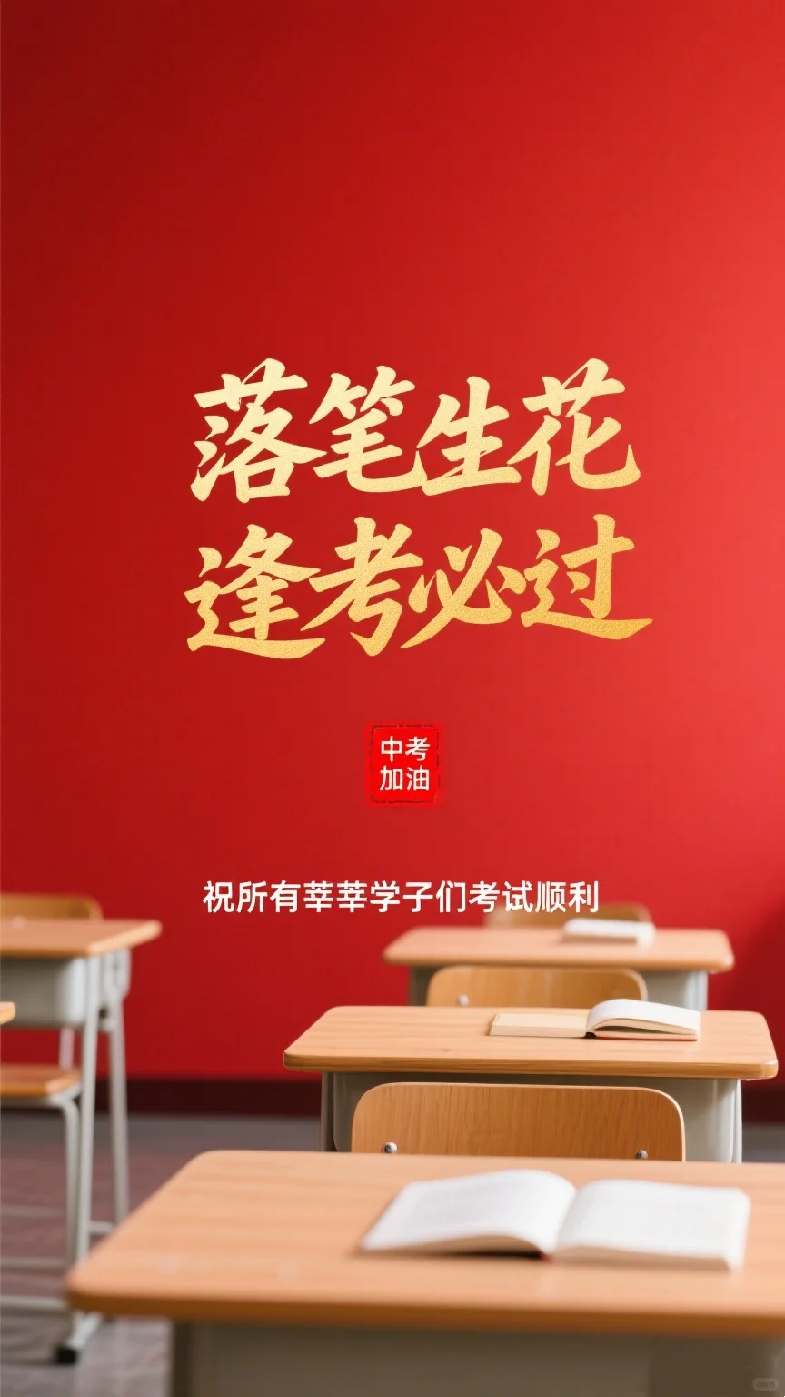 中考倒计时⏳｜这张海报送给每一个全力以赴-第3张图片-四季读书网