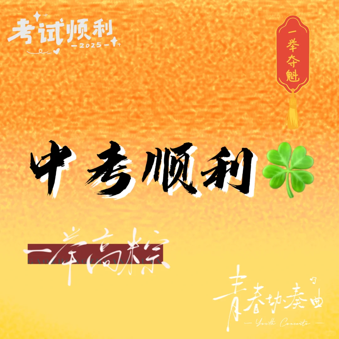 中考顺利，一举夺魁🍀-第2张图片-四季读书网