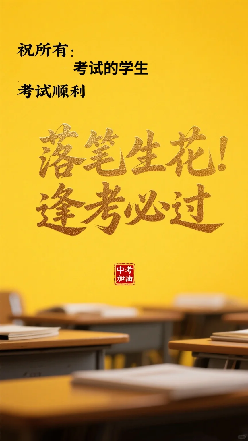 中考倒计时⏳｜这张海报送给每一个全力以赴-第6张图片-四季读书网