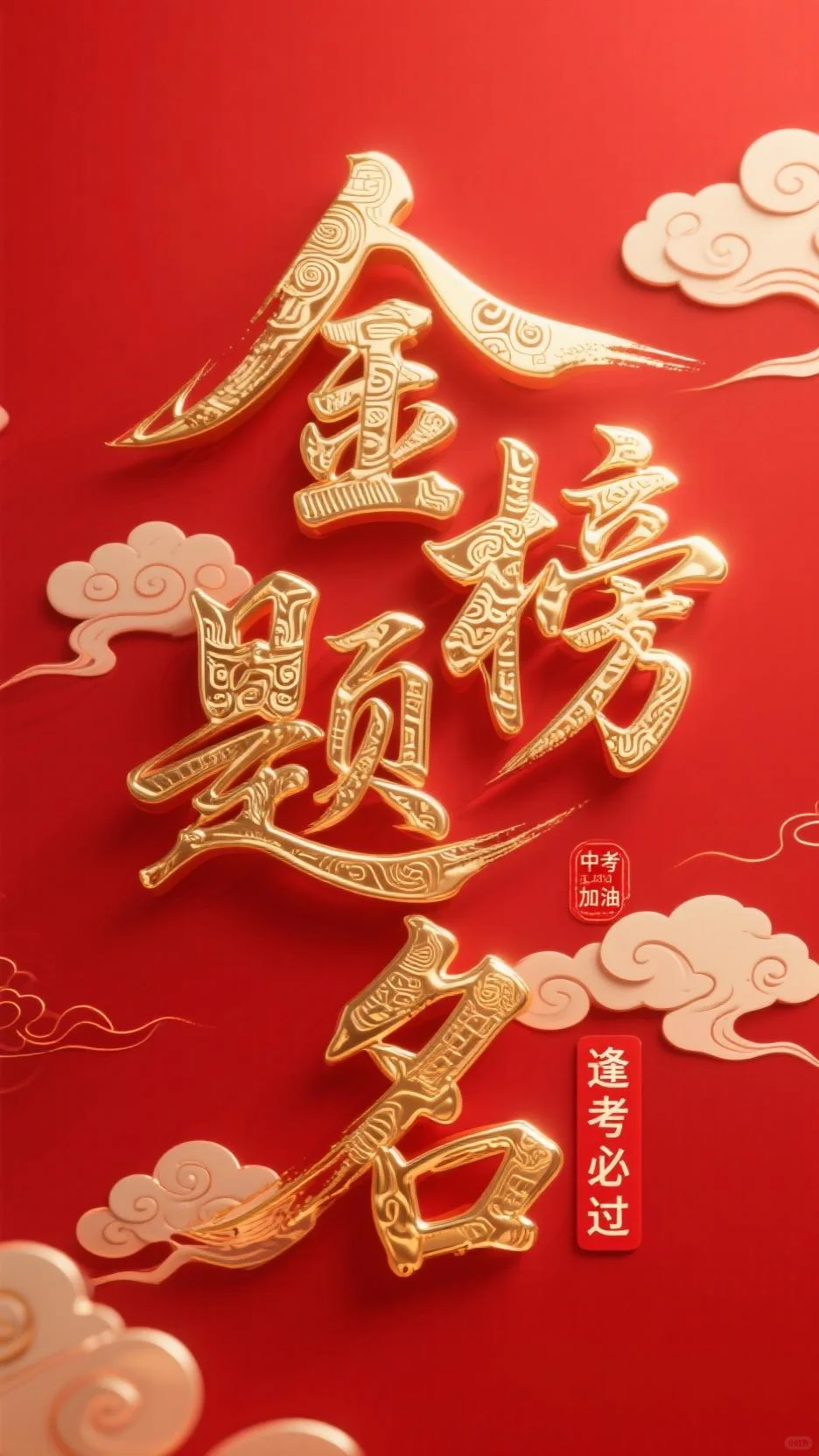 2025年中考加油图片祝福壁纸-第3张图片-四季读书网