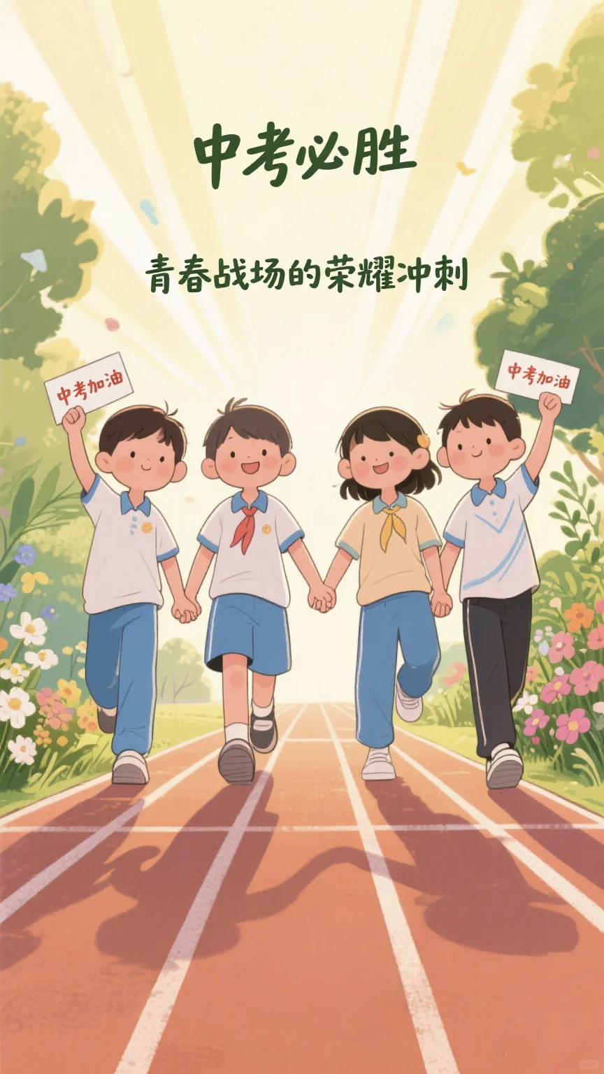 中考冲刺 | 青春跑道上，并肩奔赴的热血与-第2张图片-四季读书网