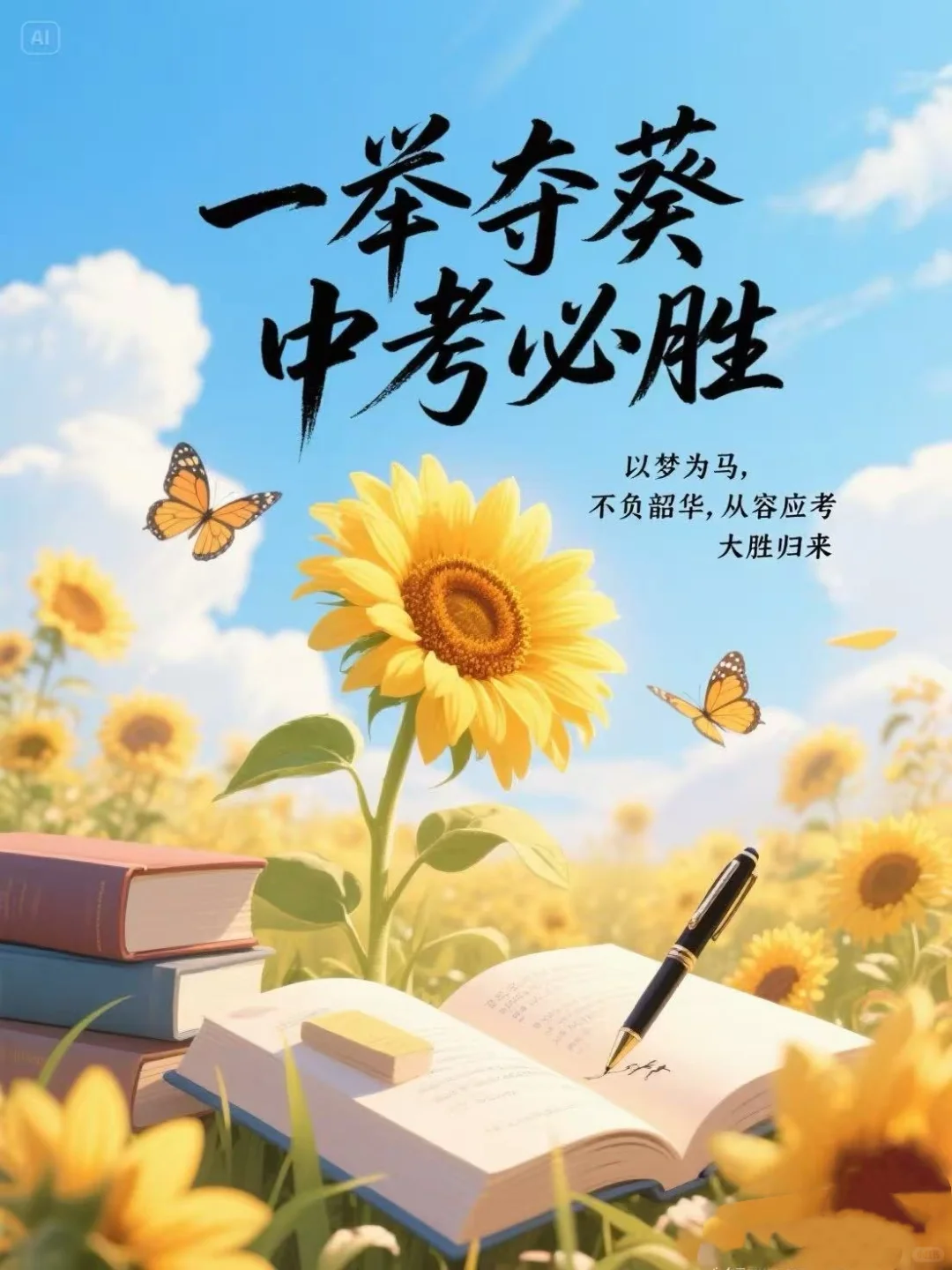 2025中考加油,前程必将如诗如画!-第2张图片-四季读书网 2025中考加油,前程必将如诗如画!-第2张图片-四季读书网