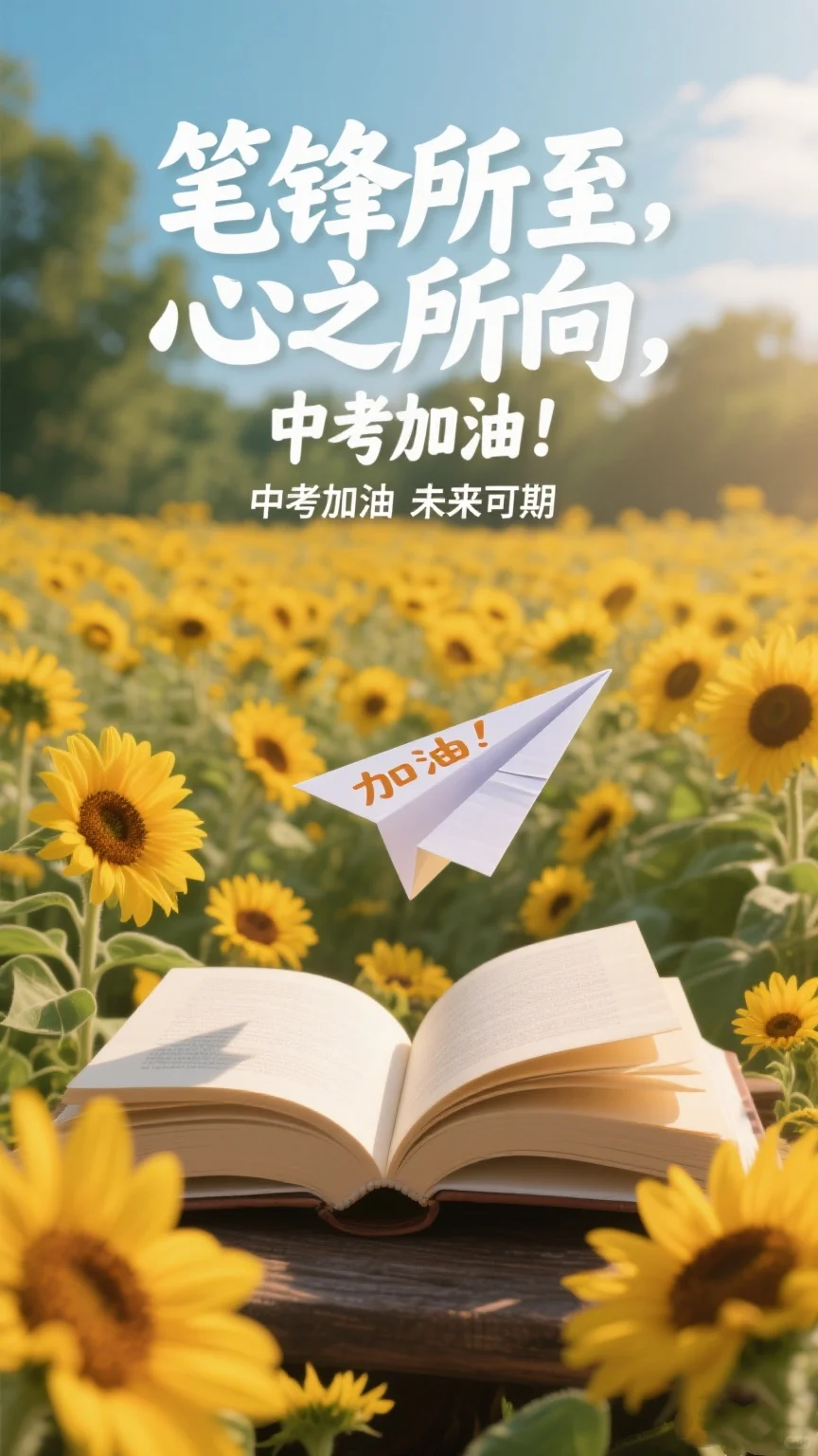 中考倒计时⏳｜这张海报送给每一个全力以赴-第4张图片-四季读书网