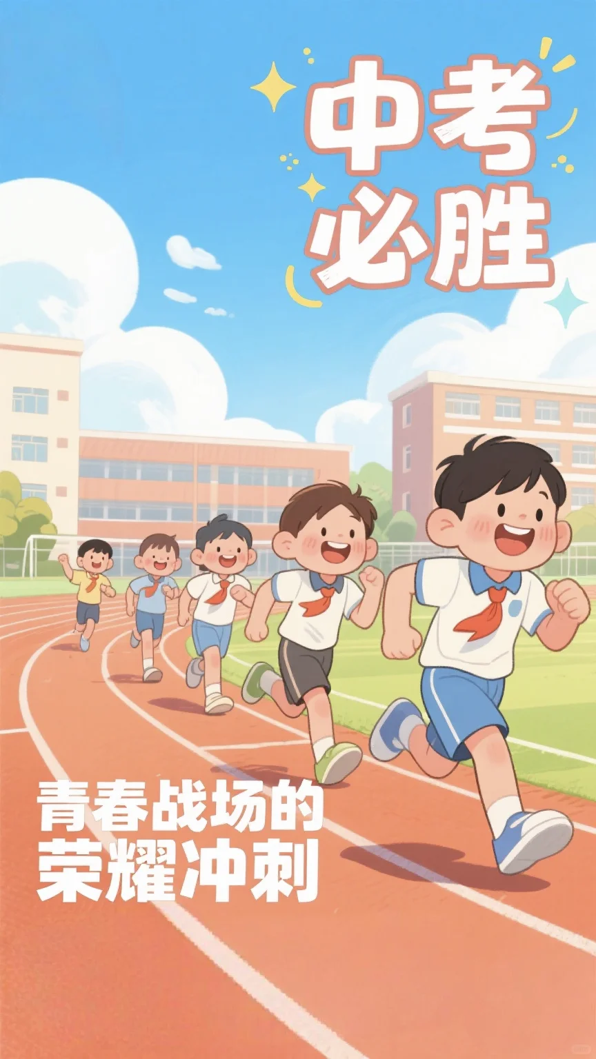 中考冲刺 | 青春跑道上，并肩奔赴的热血与-第6张图片-四季读书网
