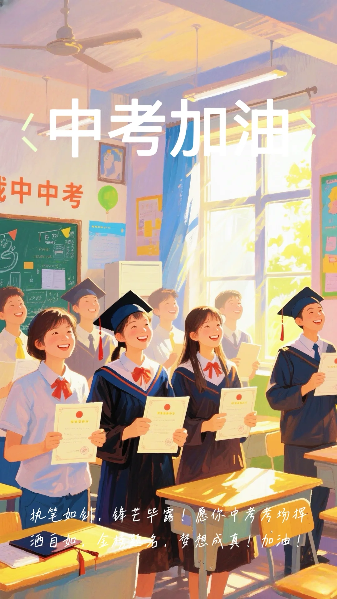中考加油｜朋友圈文案-第3张图片-四季读书网