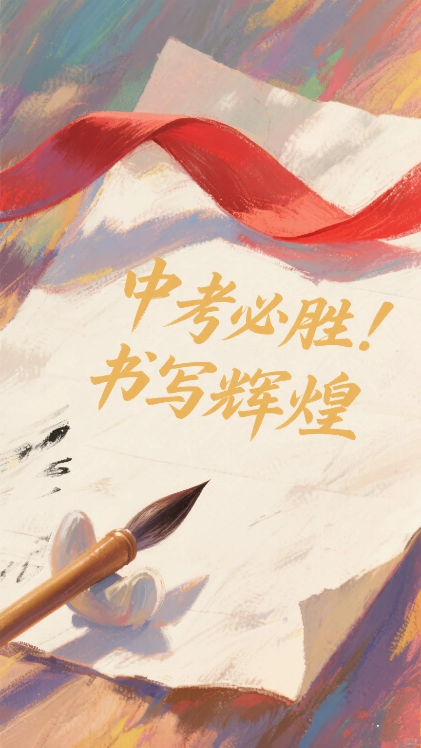 中考生请接好运🔥提笔即巅峰，金榜必题名-第6张图片-四季读书网