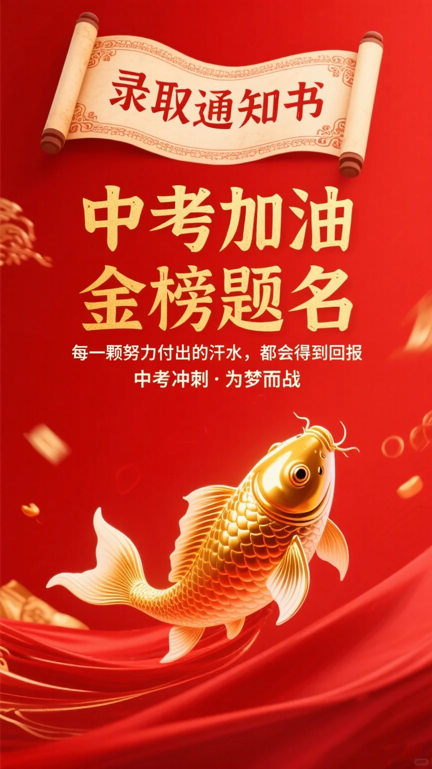 中考生请接好运🔥提笔即巅峰，金榜必题名-第2张图片-四季读书网