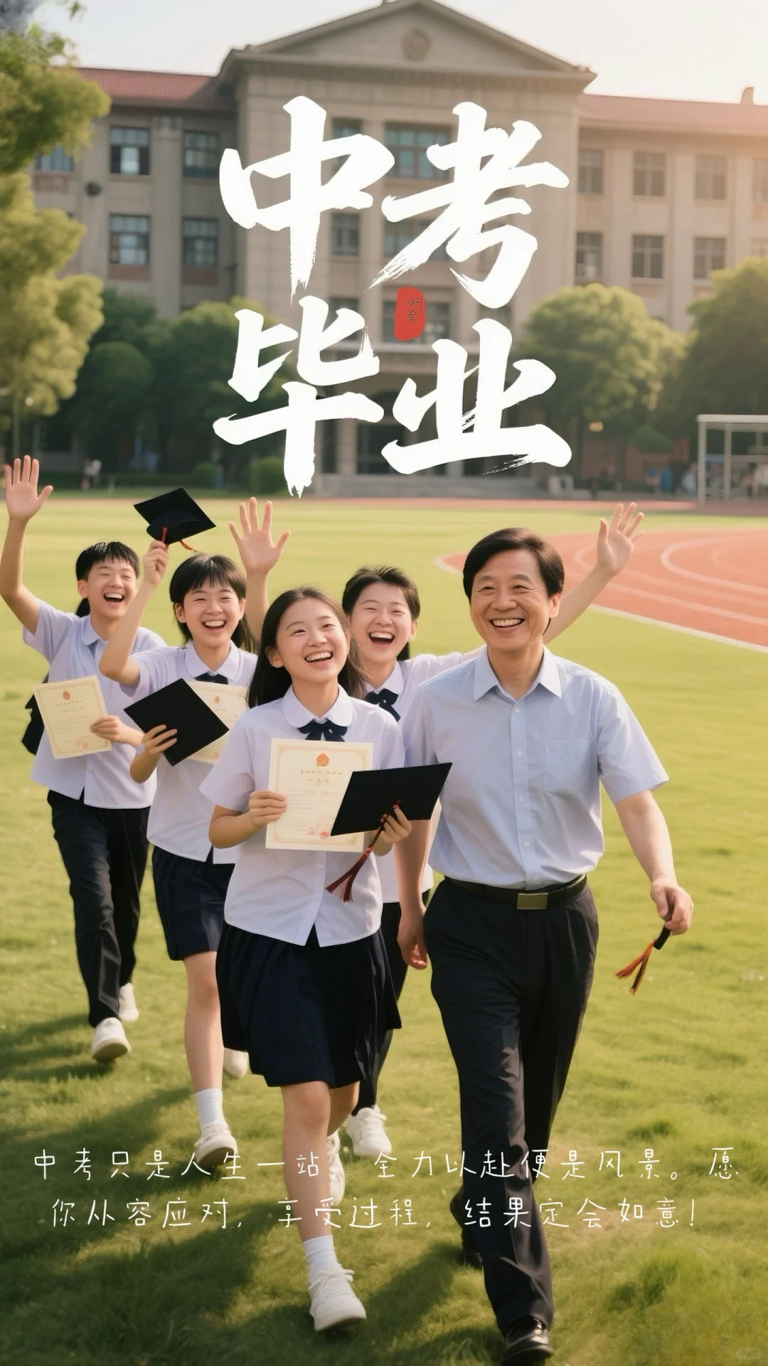 中考加油｜朋友圈文案-第1张图片-四季读书网
