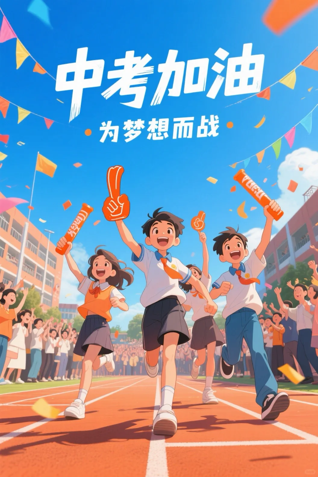 一起为中考加油！为梦想而战！-第1张图片-四季读书网