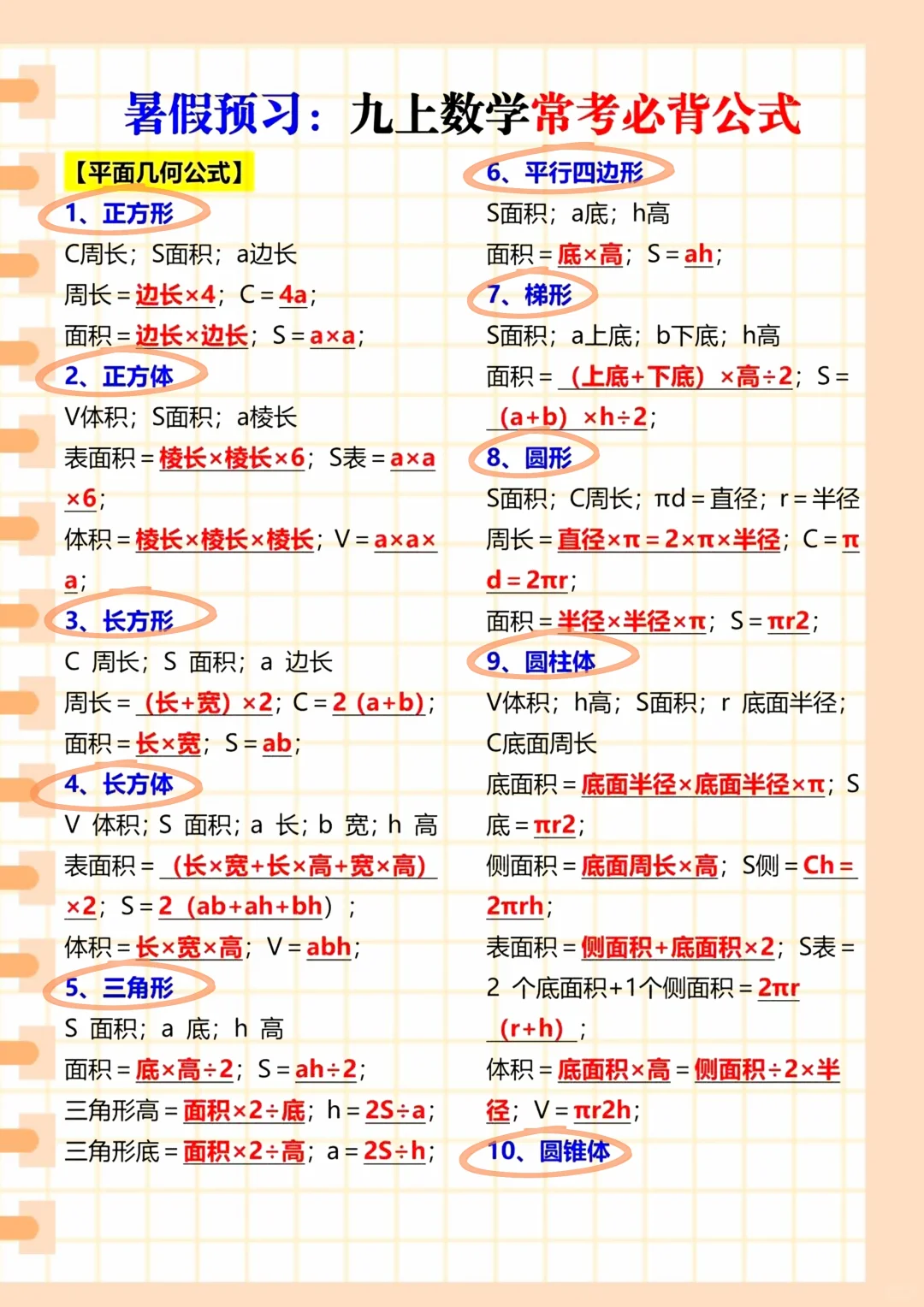 八升九弯道超车!全部吃透,开学稳坐学霸位 第12张 八升九弯道超车!全部吃透,开学稳坐学霸位 第12张