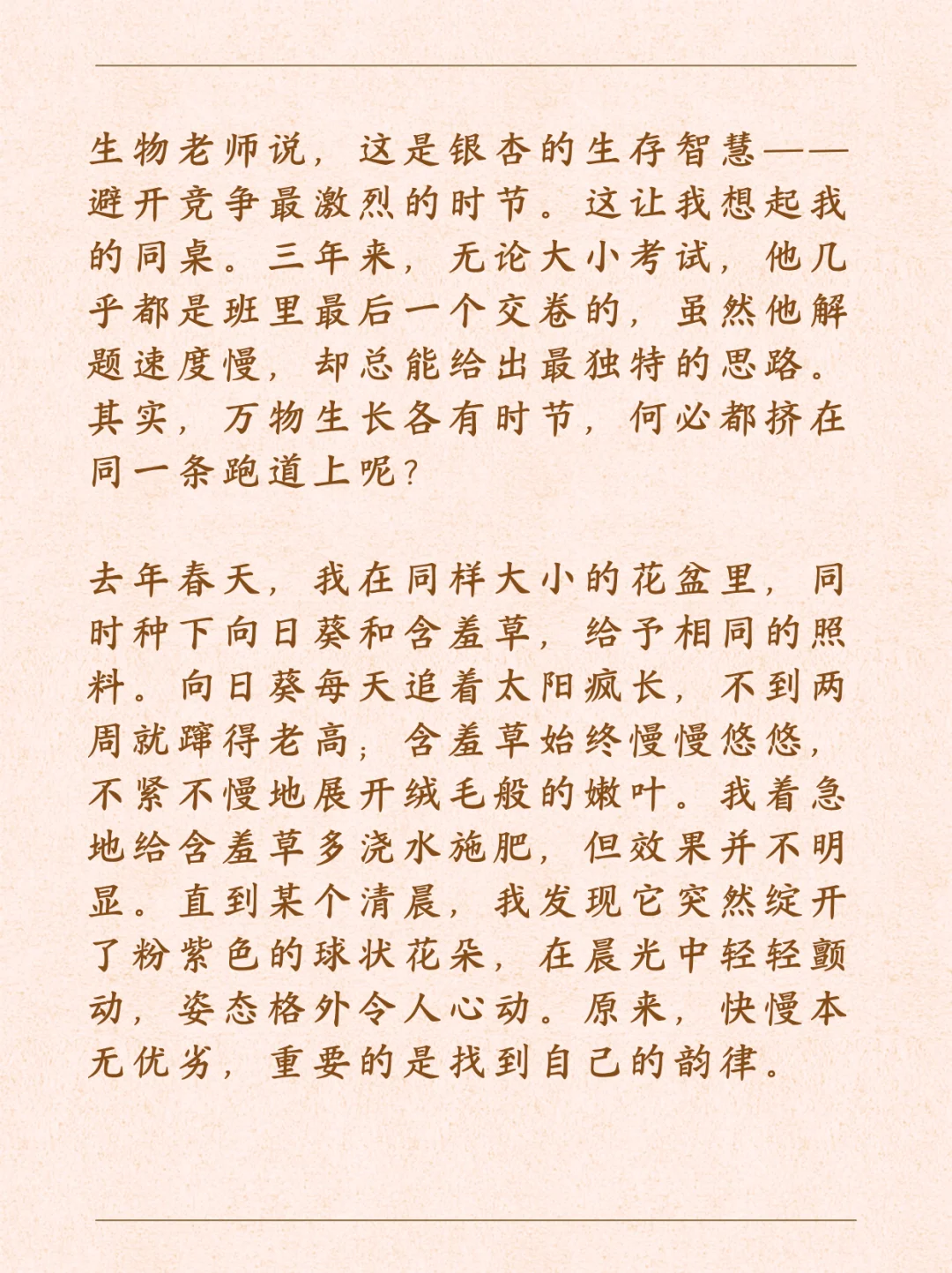2025河北中考作文高分范本 第5张 2025河北中考作文高分范本 第5张