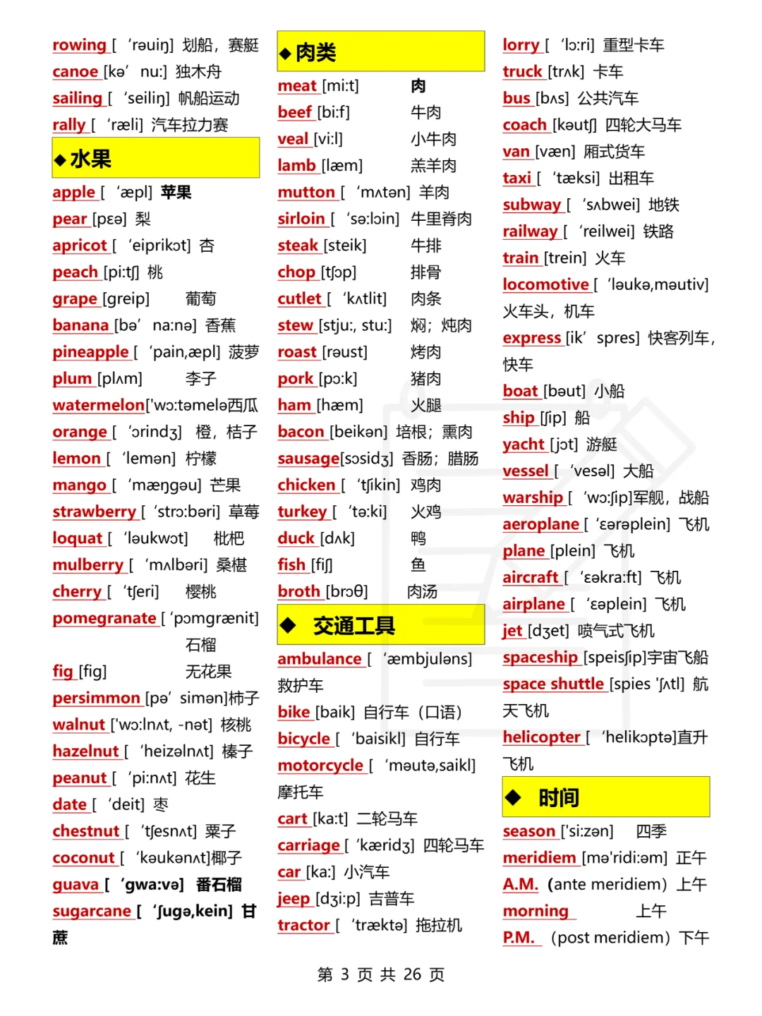【初中英语3500词】这资料让你15天有提升！ 第5张