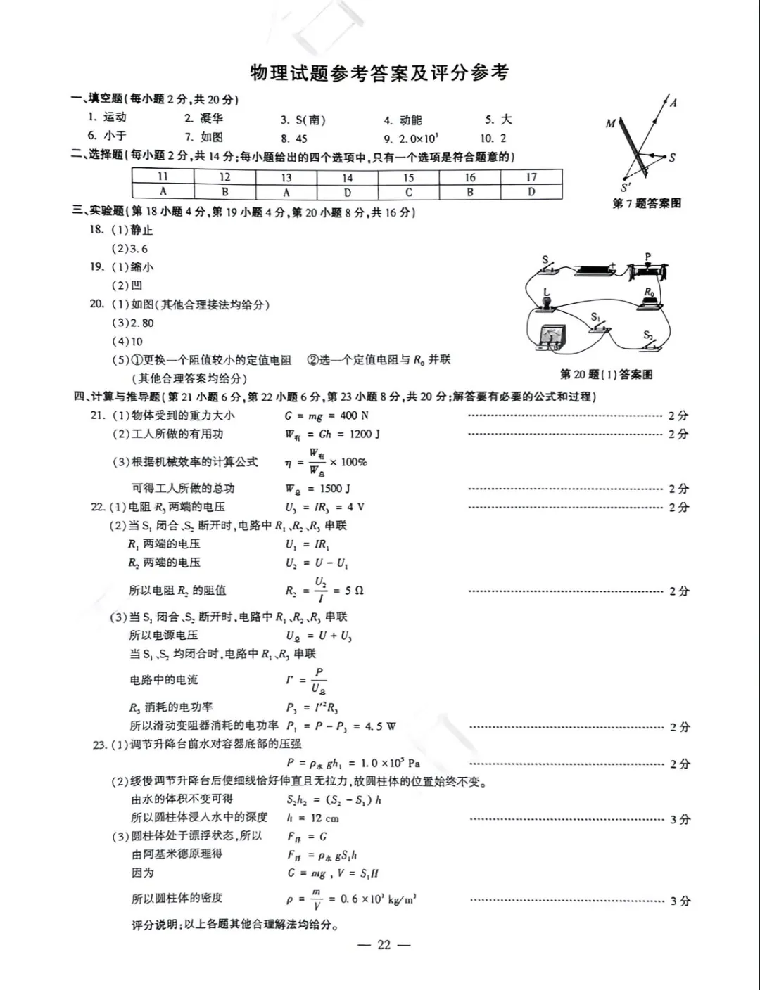 2025安徽中考物理试卷-第1张图片-四季读书网