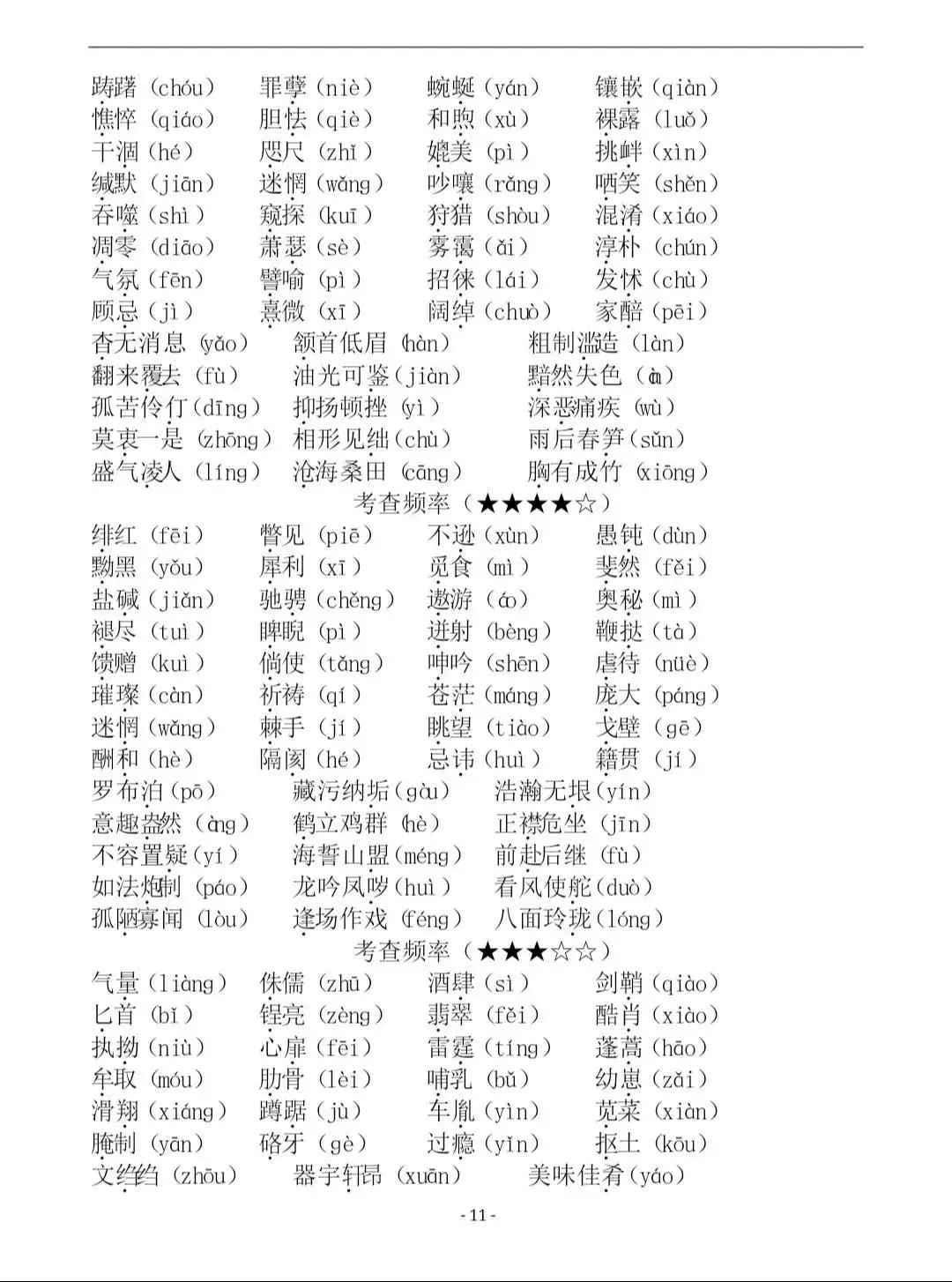 中考语文高频字音字形考点突破！提分30+ 第12张