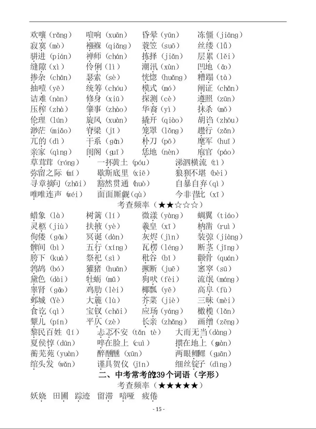 中考语文高频字音字形考点突破！提分30+ 第16张