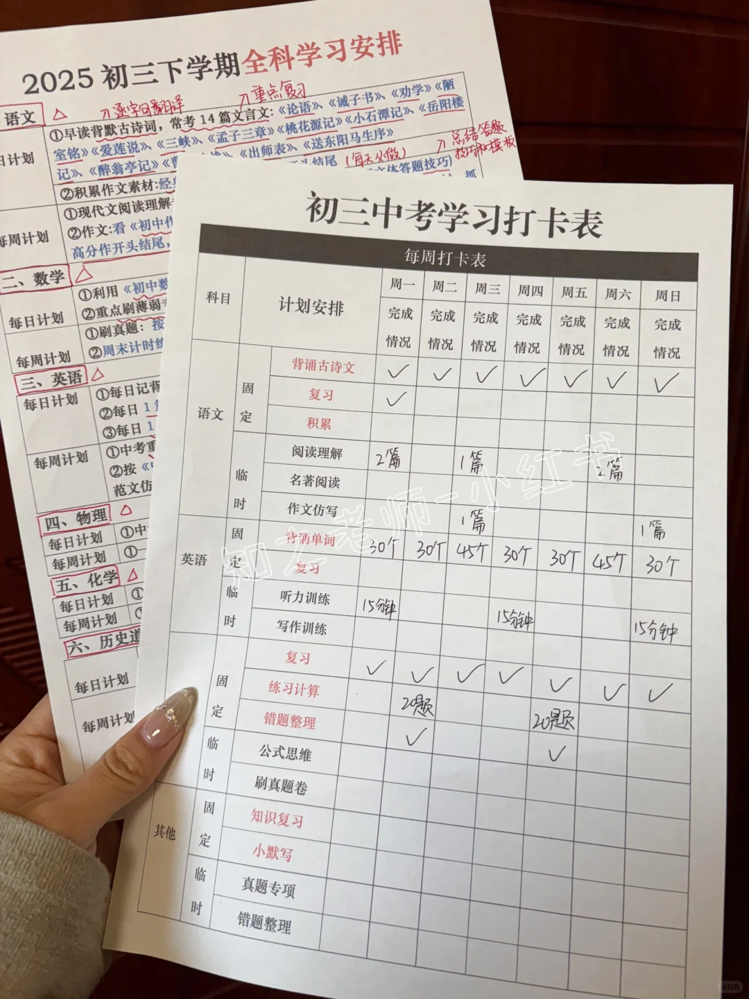 25年中考百日冲刺复习计划❗普娃也逆袭 第4张
