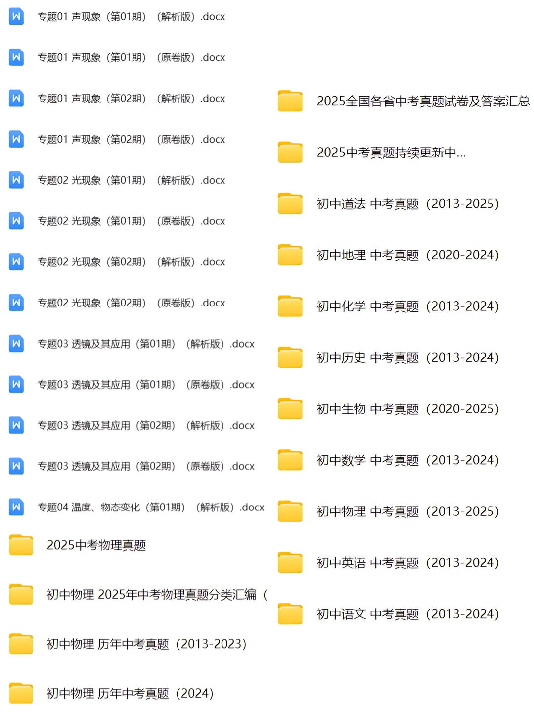 中考物理真题分类汇编！ 第2张