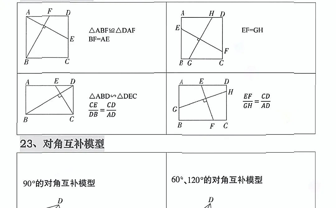 中考常见几何模型-第1张图片-四季读书网
