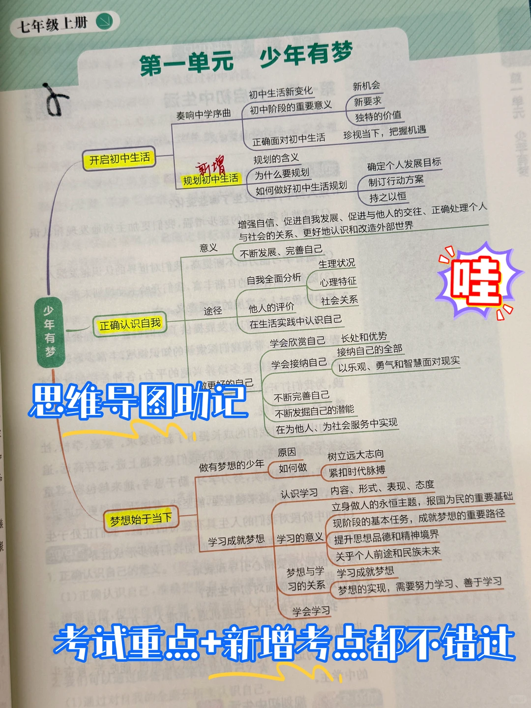 初中小四门知识点必背口诀秘籍❄️-第15张图片-四季读书网