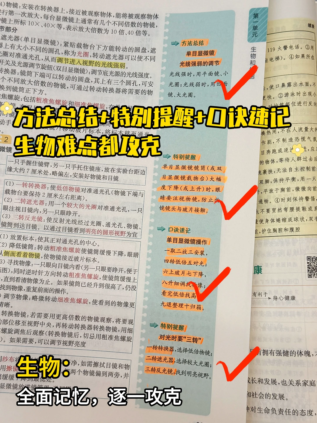 初中小四门知识点必背口诀秘籍❄️-第18张图片-四季读书网