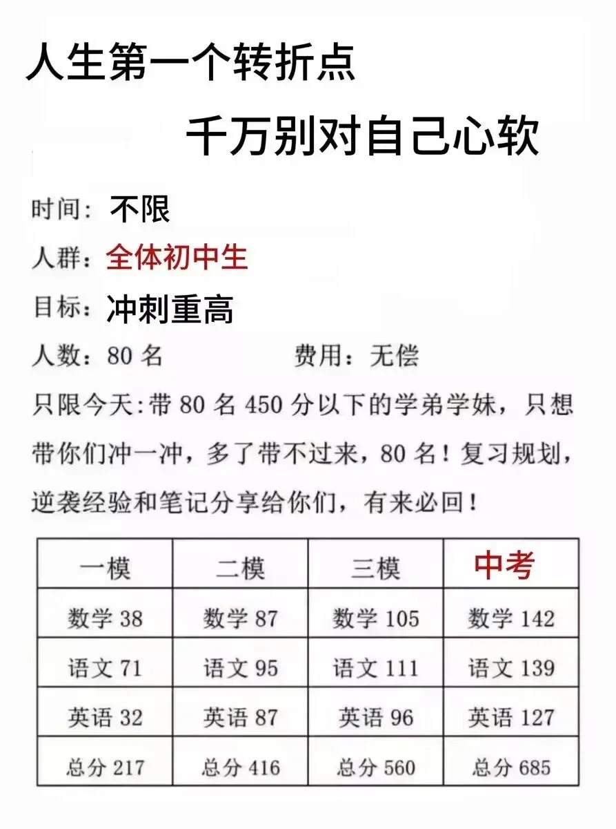 初三最后202天过来人的血教训！！！-第4张图片-四季读书网