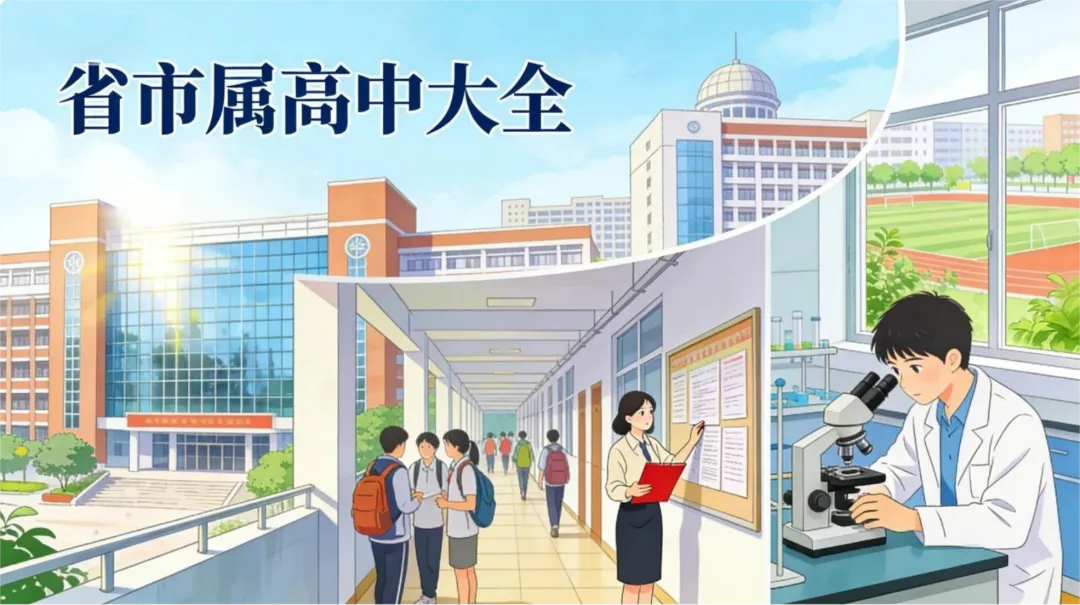 【中考】一篇讲完省市属高中对比分析|家长必备 第1张