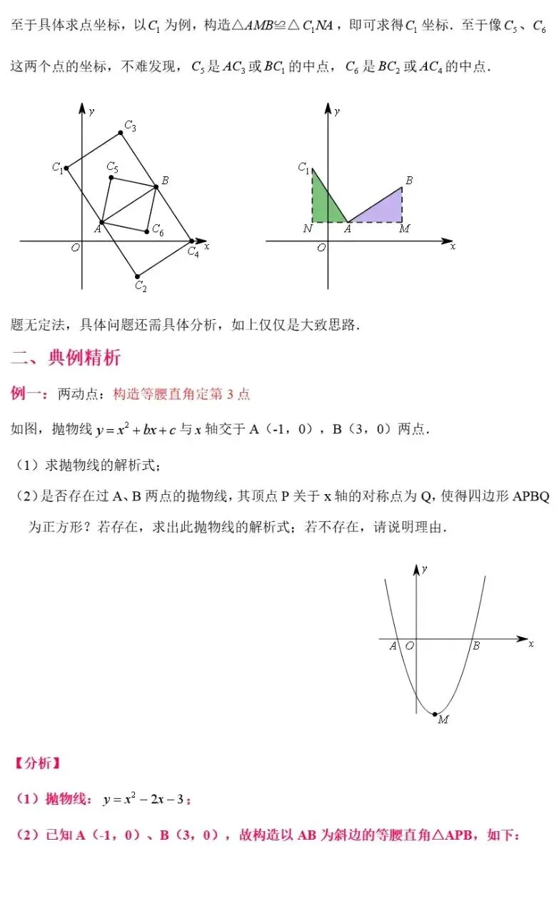 中考数学二次函数与几何模型综合压轴题解题技巧汇总突破精讲解析 第35张