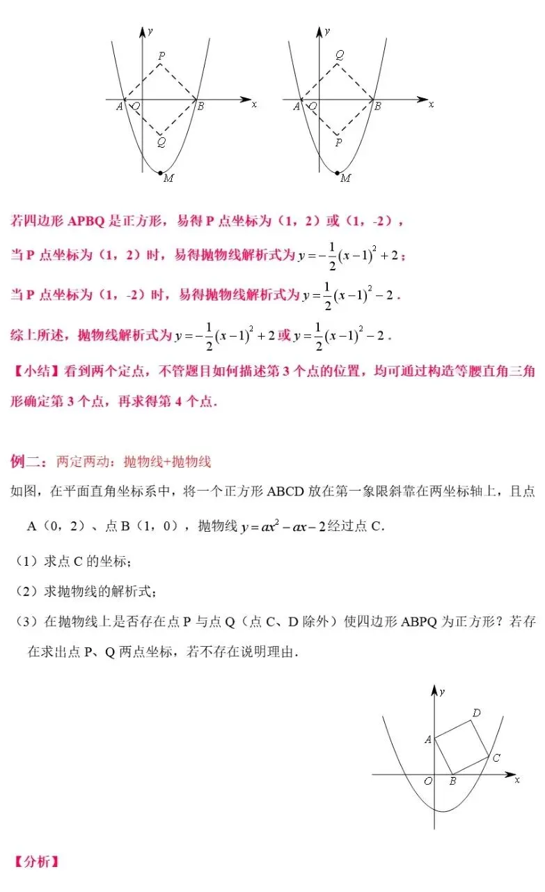 中考数学二次函数与几何模型综合压轴题解题技巧汇总突破精讲解析 第36张