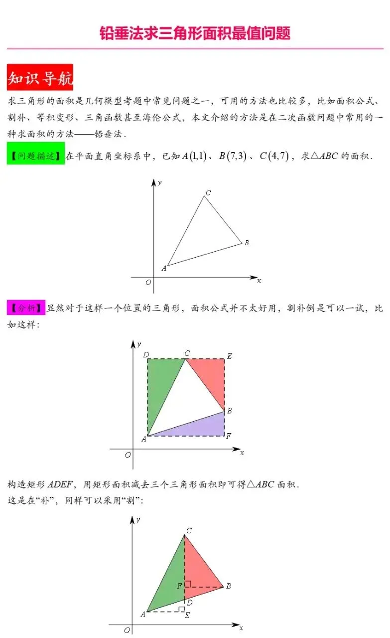 中考数学二次函数与几何模型综合压轴题解题技巧汇总突破精讲解析 第39张