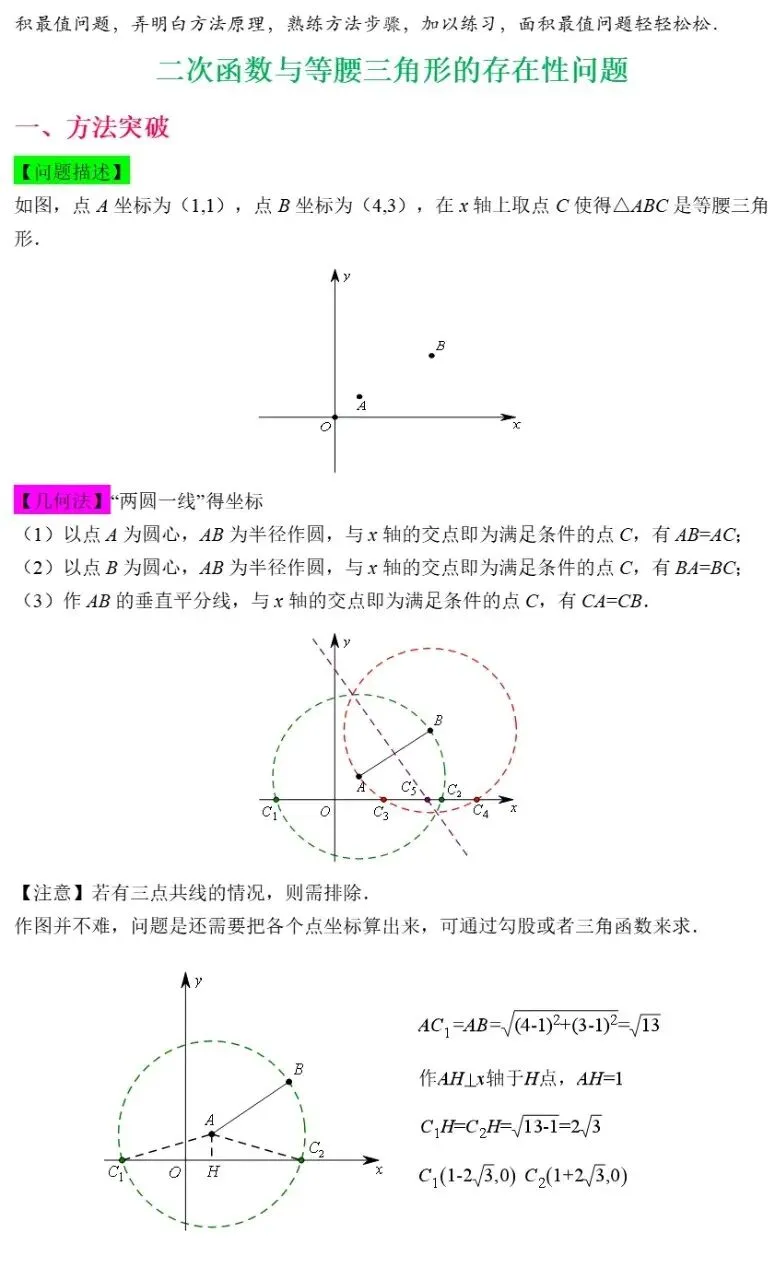 中考数学二次函数与几何模型综合压轴题解题技巧汇总突破精讲解析 第45张