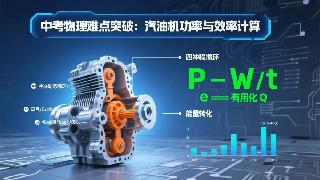 中考难点突破: 一文读懂汽油机的效率计算 第1张 中考难点突破: 一文读懂汽油机的效率计算 第1张