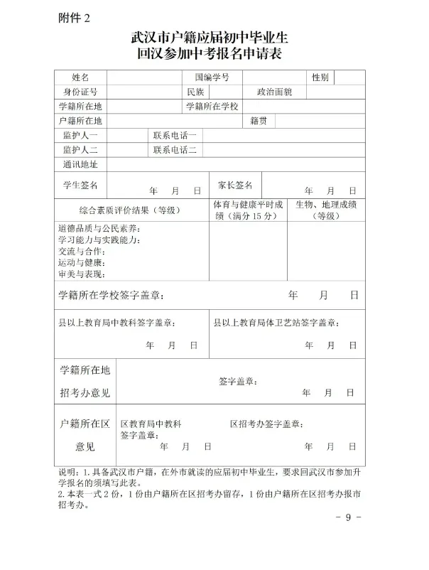 报名开始!2026年武汉中考招生政策速览→ 第4张 报名开始!2026年武汉中考招生政策速览→ 第4张