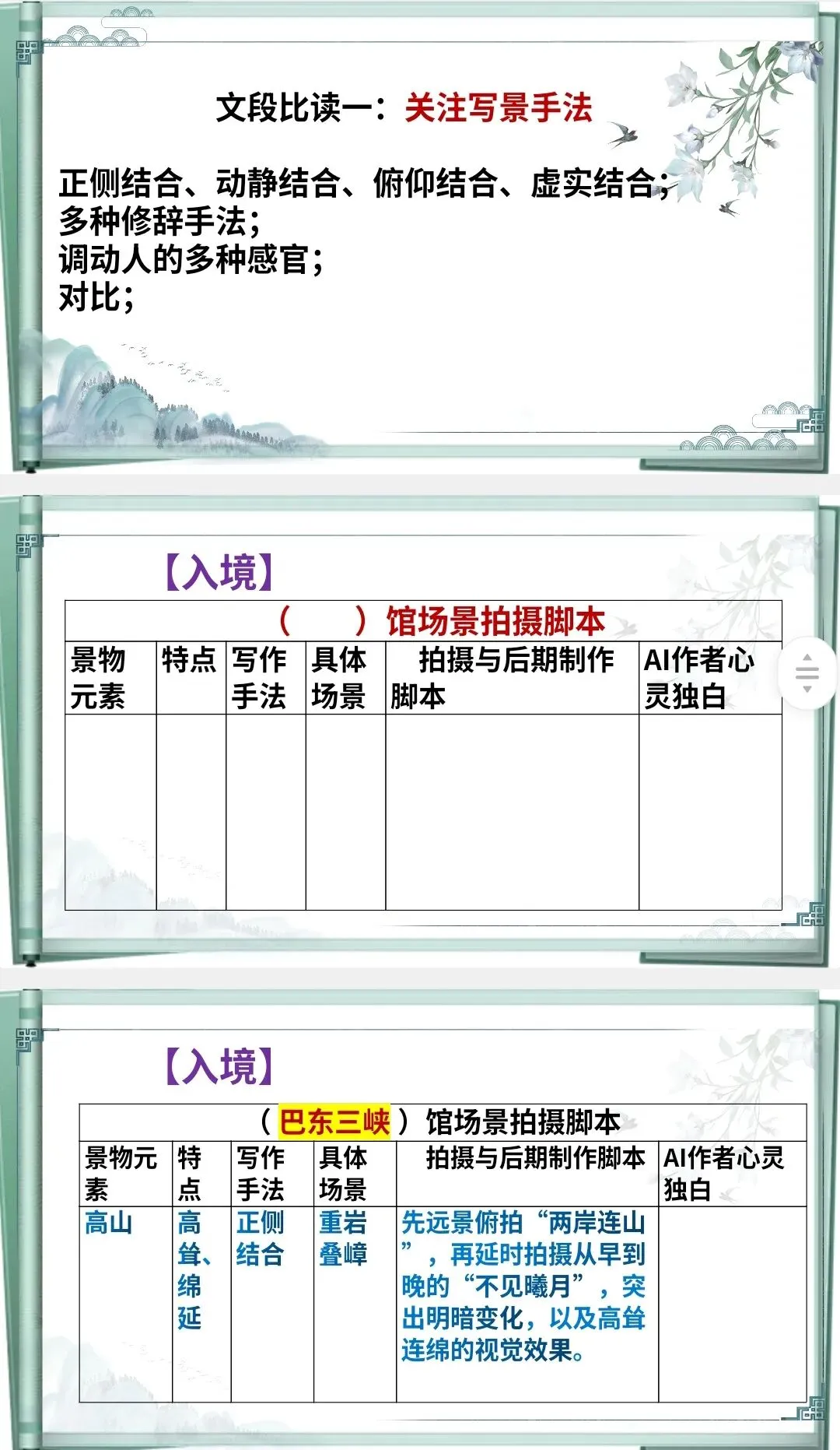 中考山水类文言文联读,多角度超清晰!-第4张图片-四季读书网