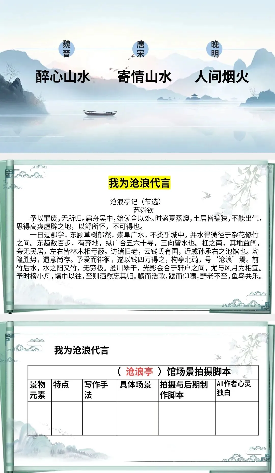 中考山水类文言文联读,多角度超清晰!-第8张图片-四季读书网